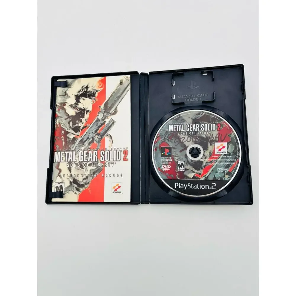 Metal Gear Solid 2 Sons Of Liberty Sony Playstation 2 PS2 Tested Works VG CIB